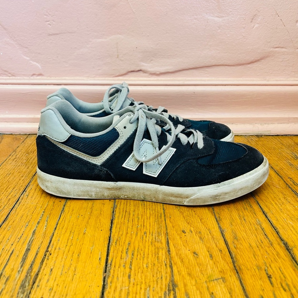 New Balance Navy Numeric 574 Vulc Skate Shoes